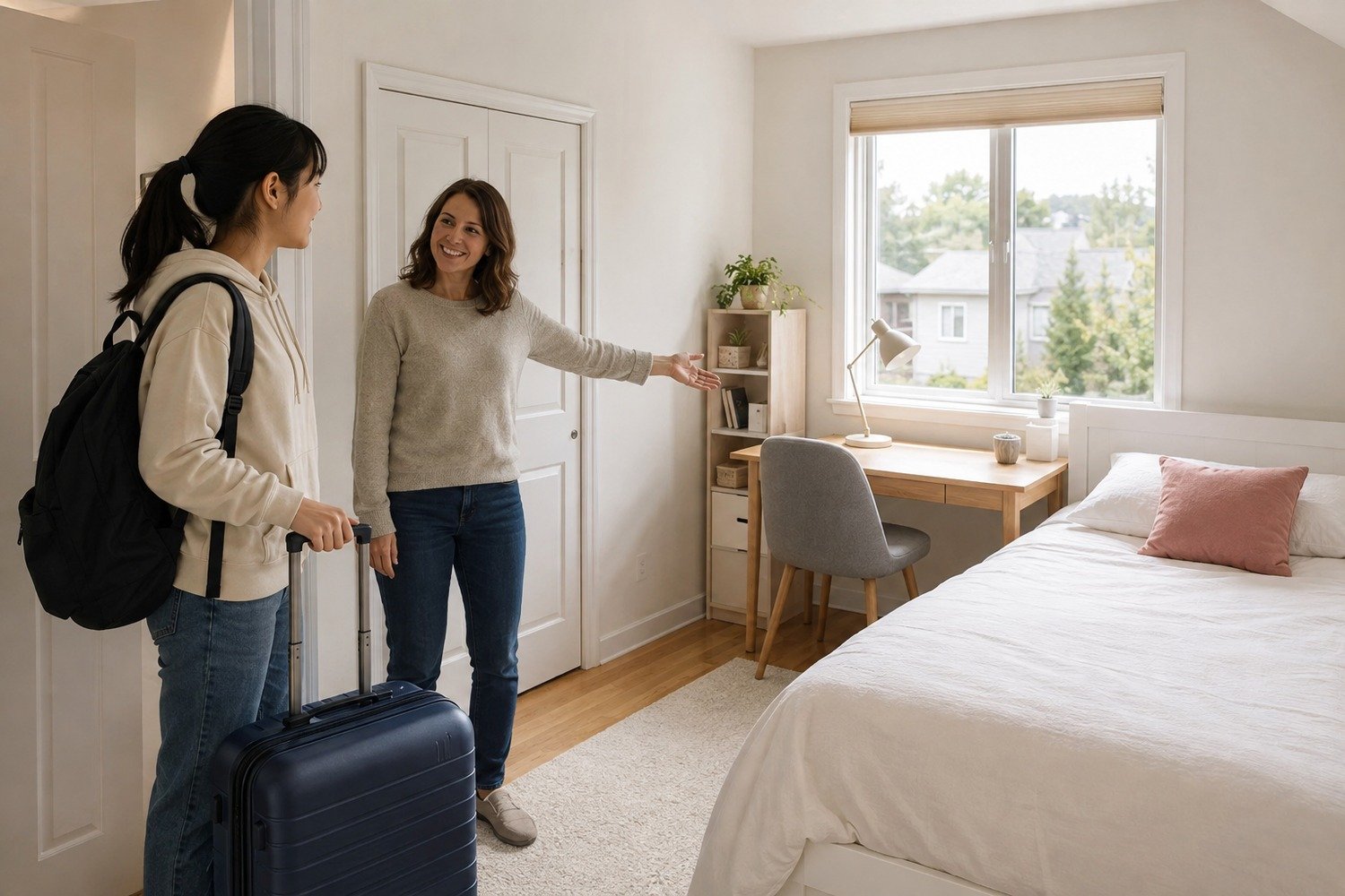 寄宿家庭 canada homestay private bedroom